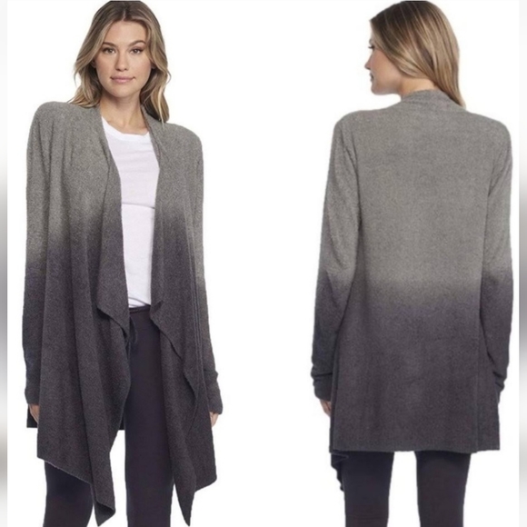 Barefoot Dreams CozyChic Lite Ombre Calypso Wrap Cardigan Sweater Sz L/XL - Picture 1 of 8